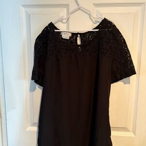 Van Heusen Black Lace Blouse
